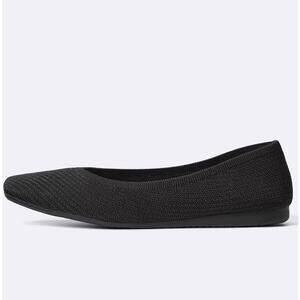 GU (Uniqlo) Washable Knitted Square Toe Shoes in Black